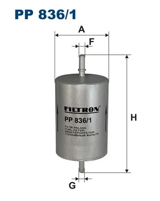 filtru combustibil FILTRON PP 836/1