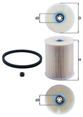 filtru combustibil MAHLE KX 231D — OPEL VECTRA C (Z02) 2.2 DTI 16V (F69) 2003