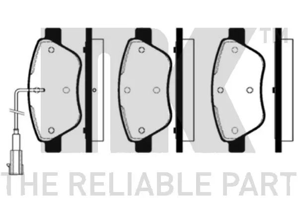 set placute frana,frana disc NK 222365