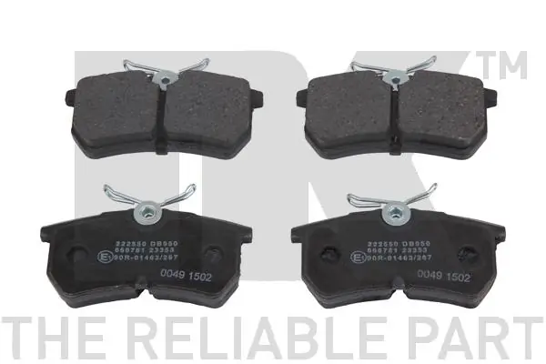 set placute frana,frana disc NK 222550