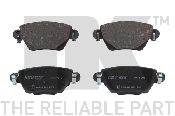 set placute frana,frana disc NK 222554