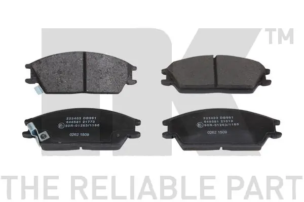 set placute frana,frana disc NK 223403