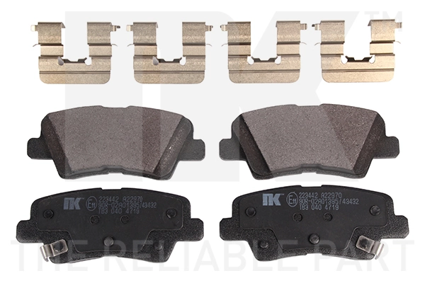 set placute frana,frana disc NK 223442