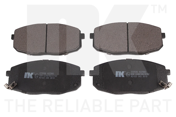 set placute frana,frana disc NK 223506