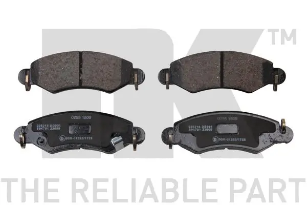 set placute frana,frana disc NK 225216