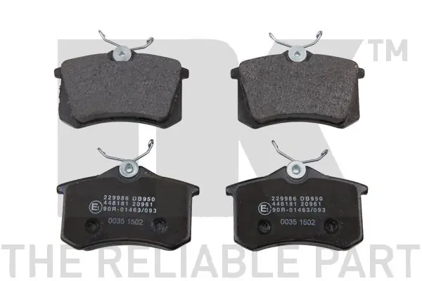 set placute frana,frana disc NK 229986